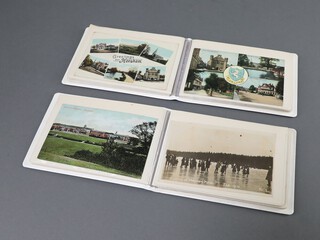 Of Horsham interest, 2 albums of black and white and coloured postcards (45), contained in 2 small albums
