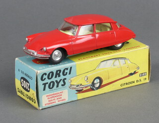 Corgi Toys, a Citroen DS19 210S, boxed