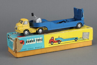 Corgi Toys, a Major Bedford 'S' Carrimore Low Loader, yellow cab and metallic blue low loader, boxed