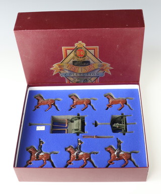 A modern Britains "The Centenary Collection" consisting Royal Horse Artillery Gun Team Kings Troop 