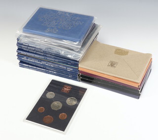 Thirteen albums of Great Britain coinage together with 9 sets of proof coinage of Great Britain and Northern Ireland 1970, 1971 (x2), 1972 (x2), 1974, 1976, 1981 and 1982 