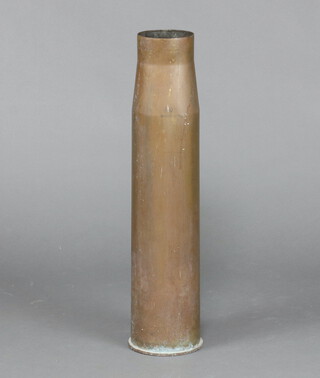 A large Second World War  brass shell case marked 1944, 4.5 Gun Lot 858 69cm h x 16cm diam. 