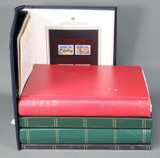 A red Simplex album of Elizabeth II mint St Vincent, Jamaica and New Zealand stamps, an album of Elizabeth II Commonwealth mint stamps and 3 stock books of Commonwealth mint and used stamps