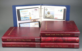 Six albums of Elizabeth II GB first day covers