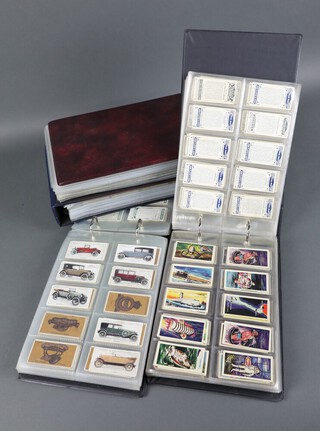 Four albums of various cigarette cards including Ogdens, Players, Wills, Cavenders, Lambert and Butler  