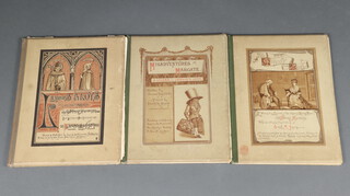 Ingoldsby, Thomas - 3 chromolithograph volumes illustrated by Ernest Maurice Jessop to include "The Lay of St. Aloys a legend of Blois", "Misadventures at Margate" and "Domestic Legend of the Reign of Queen Anne", green cloth backed pictorial paper covered boards, London: Eyre & Spottiswoode 