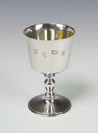 A silver goblet Birmingham 1971 12cm, 145 grams 