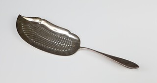 A Dutch silver fish slice with pierced decoration 128 grams 