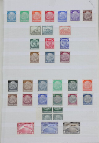Germany mint stamps from 1872-1945 with 1930's Zeppelin stamps, 1933 Welfare Fund miniature sheet, 1935 Ostropa  