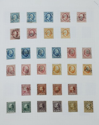 Netherlands in 10 albums mint and used stamps from 1852 imperforate, 1893-96 5 Gld, 1899-1905 10 Gld used, 1913 10 Gld used, 1923 Accession 5 GLD used, 1949-51 10 Gld mint, later issues unmounted to 1990's, Netherlands, Indies, Indonesia 
