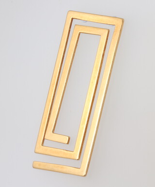 An 18ct yellow gold money clip, 12.4 grams 