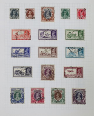 India in album mint and used stamps from 1854 imperforates used, George V to 25 rupees used, George V1 15 rupees and 25 rupees used, 1948 Gandhi mint set - 10 rupees and used set in special folder 