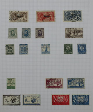 Ireland stamps in album and stock book from 1922 overprints mint seahorses to five shillings, used seahorses to 10 shilling, later commemoratives to modern issues 