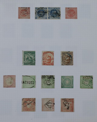 Central America stamps in 10 albums with Cuba, Guatemala, Haiti, Nicaragua, Mexico from first issues imperforate, airmails to modern, Panama, also Ecuador and Peru 