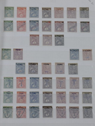 Foreign countries in 6 stamp albums with Afghanistan, Belgian Congo, Ethiopia, Liberia, Liechtenstein, Thailand, mint and used from first issues to modern 