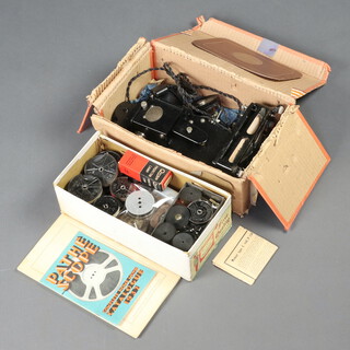 A Pathescope PBX boxed, together with a collection of Pathescope films 