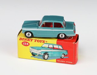 Dinky Toys, a Triumph Vitesse 134 in metallic blue, boxed 