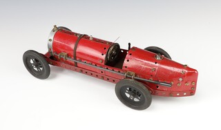 A Meccano Bentley racing car 