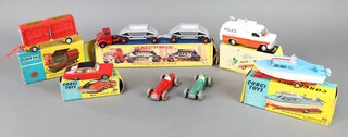 A collection of Corgi, Matchbox and Dinky, to include Dinky 287 Police Accident Unit van with 2 Police boards, 1 cone and Police radar present, Corgi Toys 1123 Chipperfields Circus animal cage, Corgi Toys Dolphin 20 Cruiser 104, Matchbox M4 Fruehauf Hopper Train, Dinky 23F Alfa Romeo, a Dinky 23G Cooper Bristol, a Corgi Rambler Marlin Sports, (all cars with the exception of the Dinky Alfa Romeo and Cooper Bristol are boxed)  