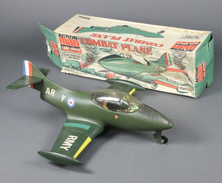 Action Man by Palitoy Task Force combat plane no.77077 together with box 