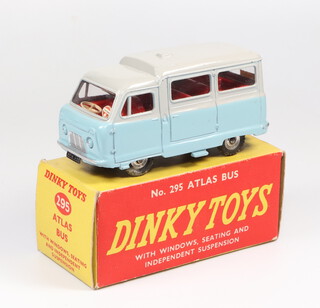 Dinky Toys, an Atlas Bus model 295 in 2 tone grey and blue, boxed 