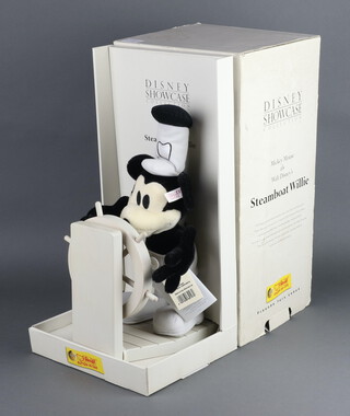 A Steiff Mickey Mouse Steamboat Willie bear, boxed 