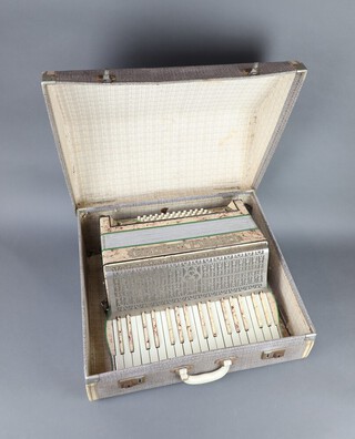 A Casali Verona accordion with 36 buttons, cased  