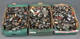 A quantity of various unboxed valves including Mazda, Mallard etc, contained in 3 green fruit boxes 