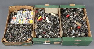 A small collection of boxed valves including Mallard, Pinnacle and other unboxed valves contained in 3 fruit boxes 
