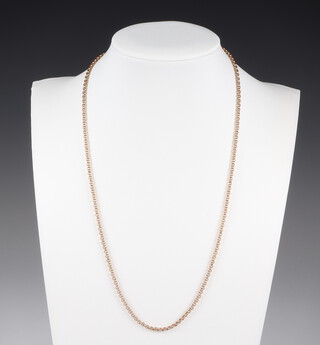 A 9ct yellow gold necklace 44cm, 7.3 grams 