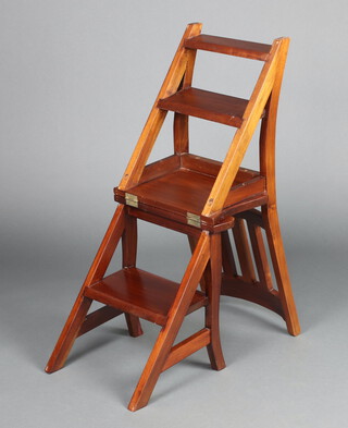 Antique library 2024 chair ladder