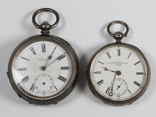 A Continental 925 standard keywind pocket watch with seconds at 6 o'clock and a ditto 