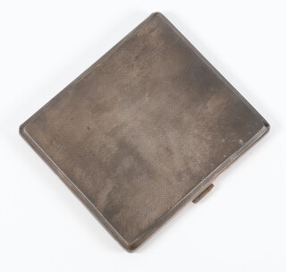 An engine turned silver cigarette case Birmingham 1951 gross weight 100 grams 