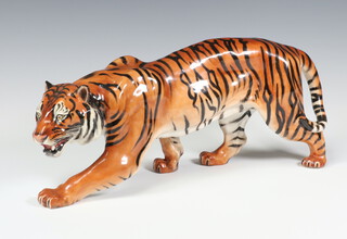 A Royal Doulton stalking tiger HN2646 marked JC 12cm 