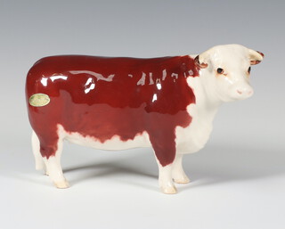 A Beswick Hereford cow no.1360, gloss, modelled by Arthur Greddington 10.8c 