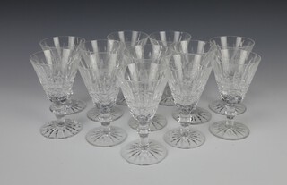 A set of 12 Waterford Crystal large sherry/port glasses (1 a/f)