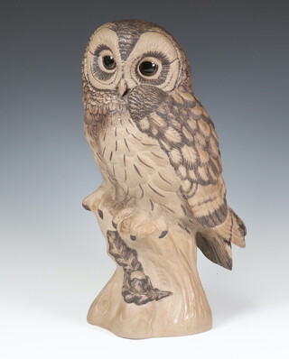 A Poole Pottery matt owl by B Linley Adams 30cm 