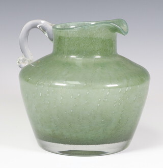 A mid-Century studio glass jug 15cm