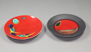 A contemporary Poole dish "Odyssey" 41.5cm, a ditto "Millennium" no.1237 of 2000 40cm, boxed 