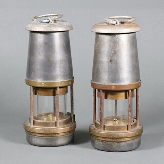 Two miners safety lamps - The Wharf by the Wharf Safety Lamp Company 21cm x 8cm 