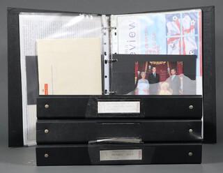 Four black ring bound albums of Elizabeth II mint and used GB stamps  