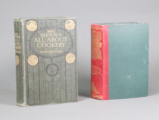 Beeton Isabella, "The Book of Household Management" with coloured cookery plates, circa 1870, green cloth, red and gilt spine, together with Mrs Beeton's "All About Cookery" New Edition 1915 with green and gilt boards and coloured plated  