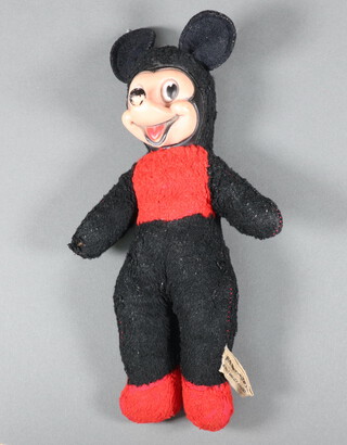 A Semco Mickey Mouse doll with rubber face 28cm 