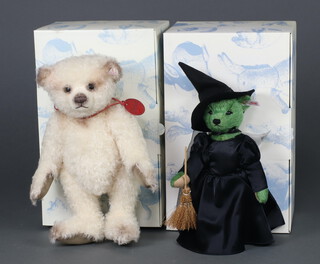 A Steiff bear Bella UK 2009  limited edition of 2000 in a blue box and with certificate together with 1 other Wicked Witch of the West from the Wizard of Oz 2013 no. 68240 boxed 