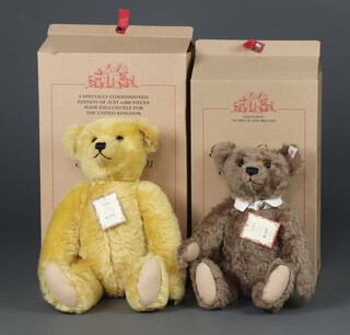 A Steiff British Collector's teddy bear 2001 limited edition no. 1515 of 4000 45cm boxed and with certificate together with 1 other British Collector's bear 2004 no.789 of 4000 38cm boxed and with certificate  