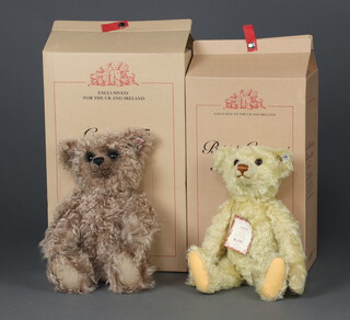 A Steiff limited edition bear Grizzly Ted no. 423 of 2000, 40cm, boxed and with certificate and 1 other British Collectors Teddy Bear 2003 no. 2861 of 4000 36cm, boxed and with certificate 