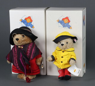 Two Steiff limited edition of 1500 Paddington Bears - Paddington Bear and Aunt Lucy, boxed (no certificates) 