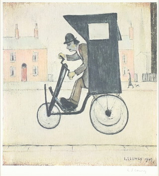 **Laurence Stephen Lowry (1887-1976), offset lithograph signed in pencil "The Contraption", gallery label on verso, limited edition of 750 with original bill of 
 sale dated 2001. **Please note: Artists Re-sale Rights may be payable on this lot  