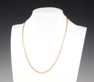 A 9ct yellow gold necklace 40cm, 3.7 grams 