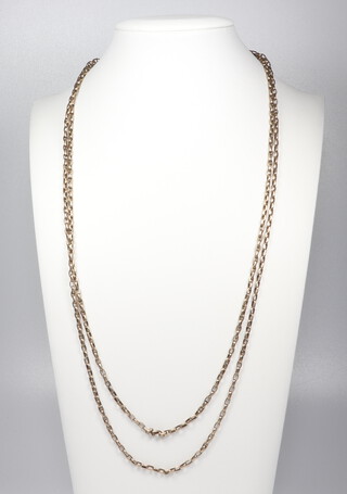 A yellow metal chain (a/f) 16 grams, 120cm